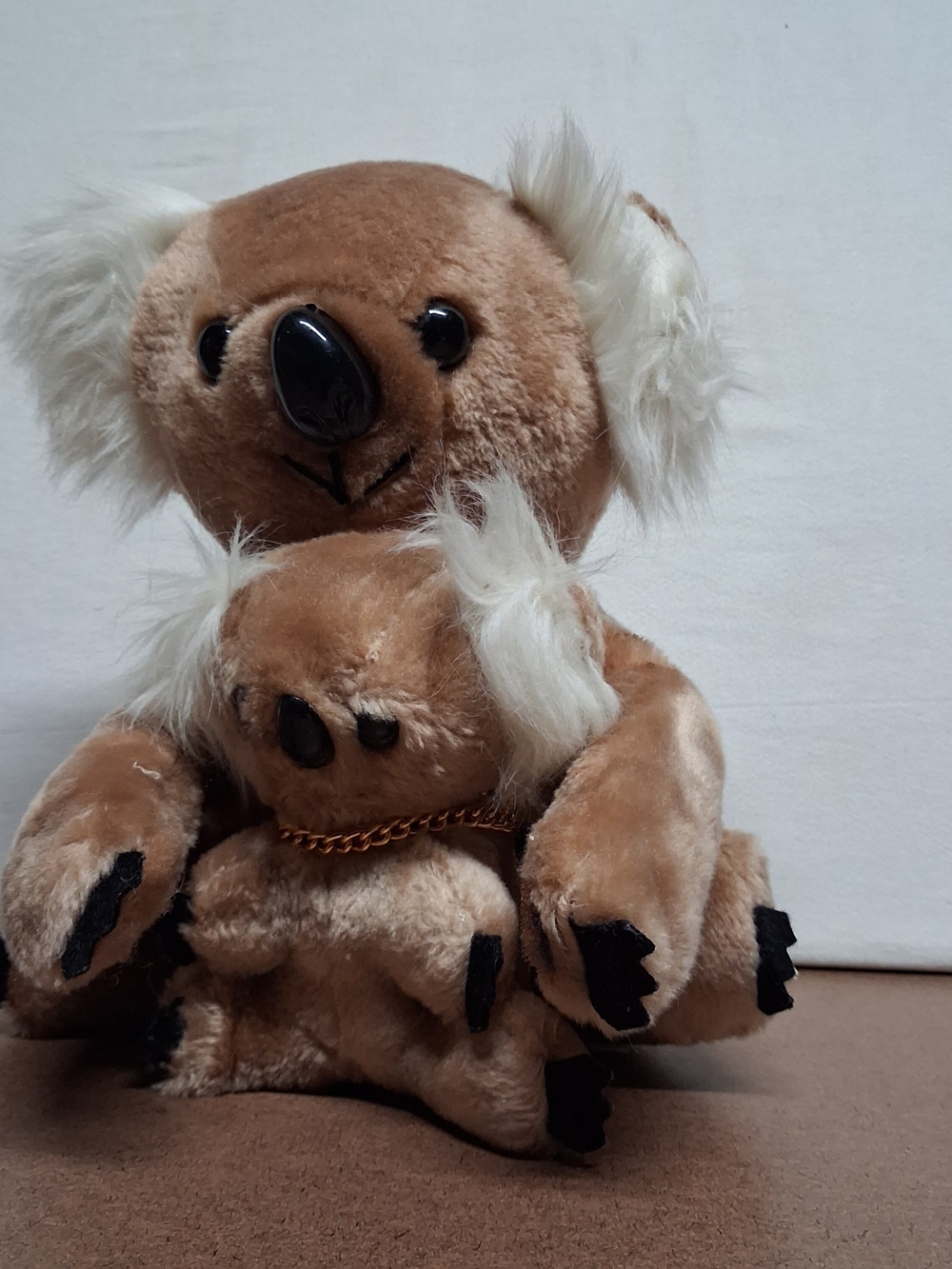 Plush Brown Koala with Baby Stuffed Animal - Soft Cuddly Toy